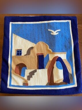 Kashmir Handmade Artisanal Mediterranean Decorative Accent Pillow Cover